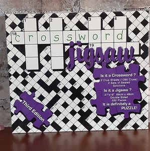 BN Unsealed Double Sided Crossword Jigsaw Puzzle
